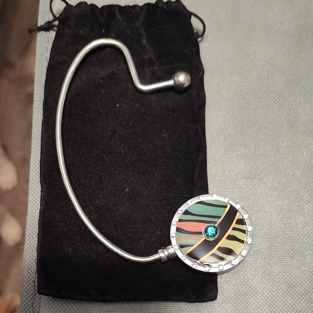 Not Rated Silver Purse Holder